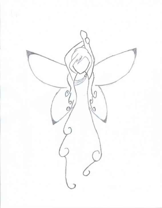 Simple Pencil Drawings Of Fairies