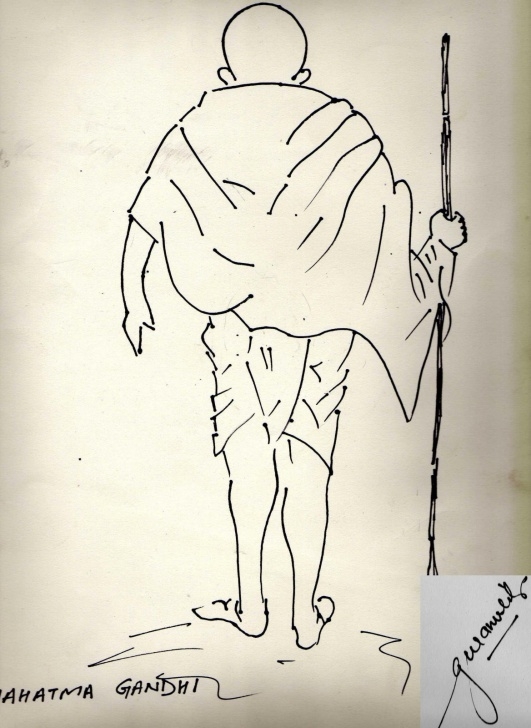 Top Bapu Bommalu Pencil Sketches Tutorial Mahatma Gandhi Drawing, Pencil, Sketch, Colorful, Realistic Art Images