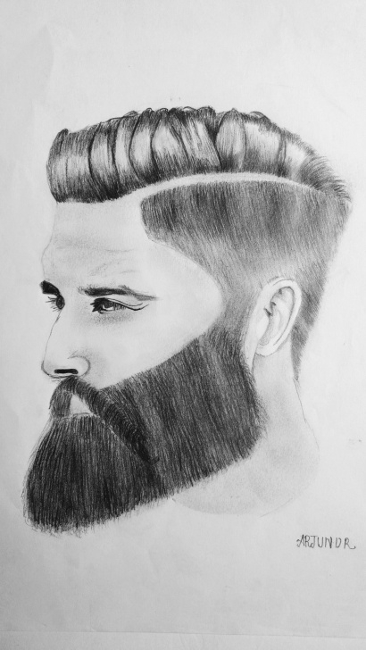 Top Man Pencil Sketch Techniques for Beginners Man With Beard Pencil Drawing | Arjun Arts In 2019 | Pencil Drawings Pics