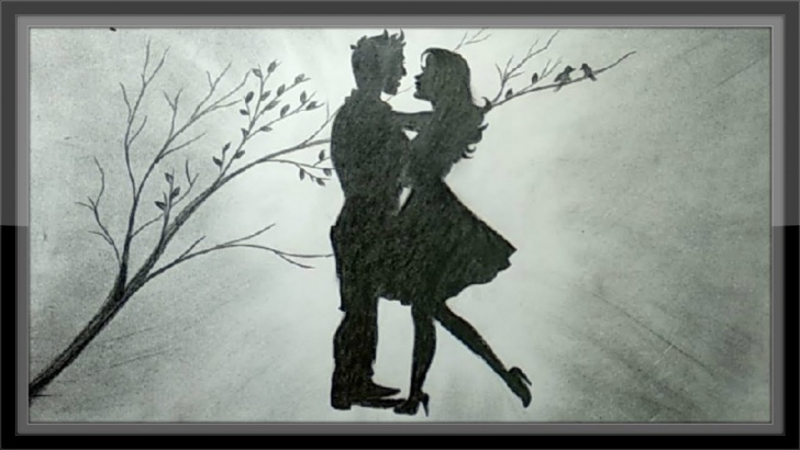 Top Pencil Sketches Of Love Ideas Pencil Drawing Romantic Scenery The Love Draw Step By Step Pics